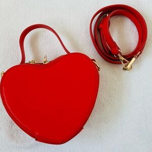 Small Heart-Shaped Red Handbag
